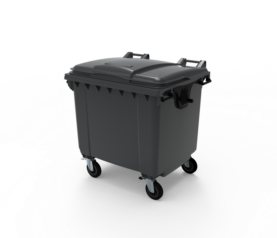 Контейнер ESE, 1100л, HDPE, сірий